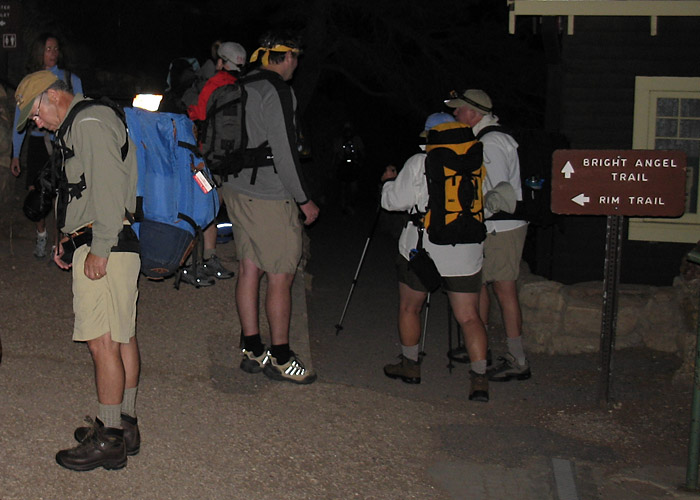 Gathering at the trail head (GI)