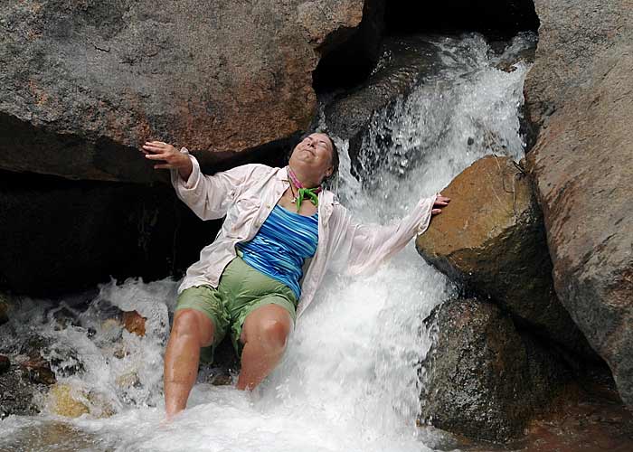 Jan takes a refreshing break (TY)