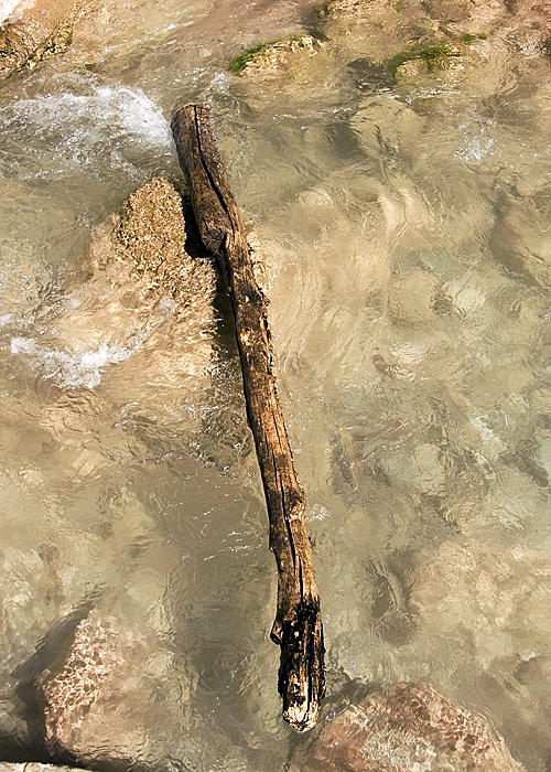 Stick floating in current (MJ)