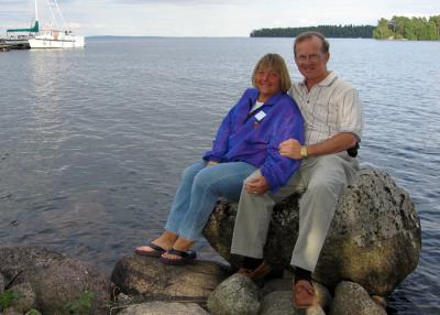 Bob and Cindy - evening on the lake