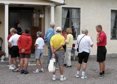 Stop to tour a church