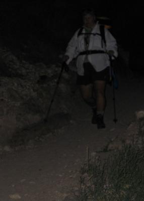 The hike begins in darkness (MJ)