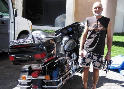 Brian with his Harley (MJ)