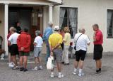 Stop to tour a church