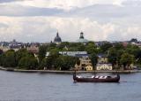 Viking boat serves barbecue