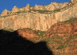 Early morning lights the canyon wall (MJ)