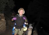 Linda at the trail head (GI)
