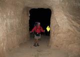 Gary starts down through the arch (GI)