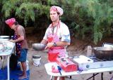The cooks prepare dinner (GI)