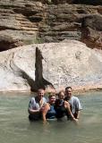 Mike, Jan, Linda and Gary cooling off (GI)