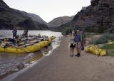 Molly and Jan - our last morning on the river (MJ)