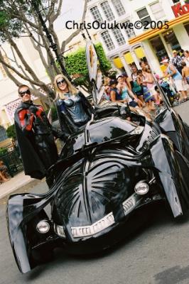 Batman, Batgirl and Batcar