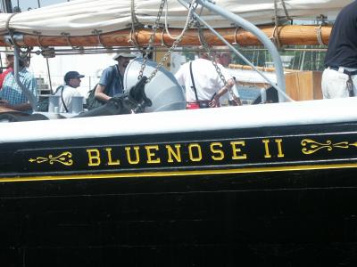 BLUENOSE  - Sailing away