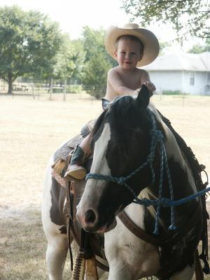 Cade and his horse, Tootsie
