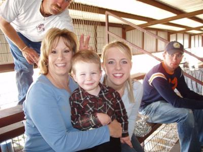 Mom, Cade & Holly @ Taylor's rodeo 10.22.05