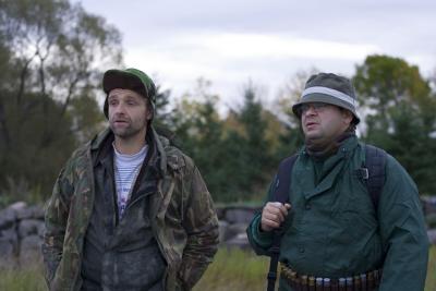Chasse a l`oies a l`ilet pres de Quebec