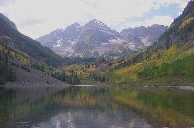 Maroon Bells from the Lake