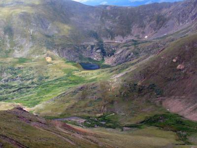 Mountain lake from radical hill