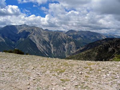 Toward St Elmo and Hancock Pass