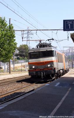 The BB 22250 at north of Marseille
