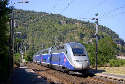 TGV Duplex at Gonfaron.