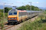 The BB26028, heading to Marseille, with the train Nice-Bordeaux.