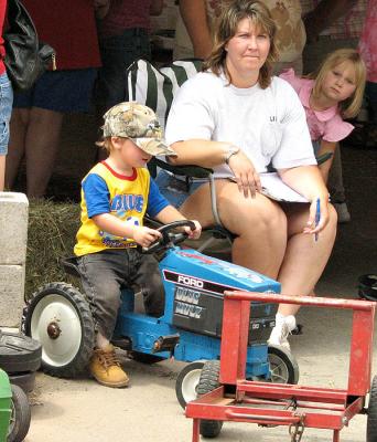 On a Pedal Tractor