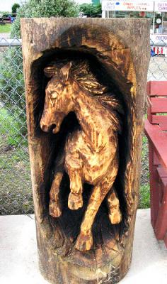 Chainsaw Carved Horse