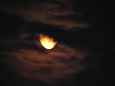 Moon Through the Clouds