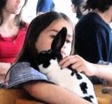 Girl With Her Rabbit