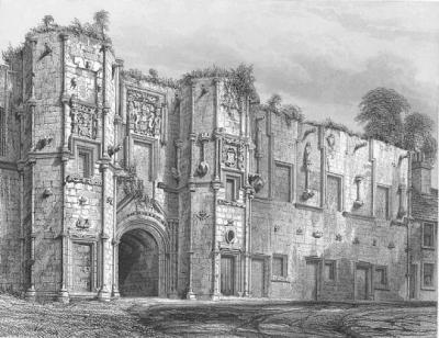 Mars Wark, a drawing showing only a portion of this once very large house