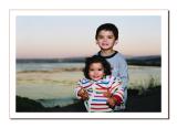 Kids at sundown 3, Monterey Bay, Summer 04