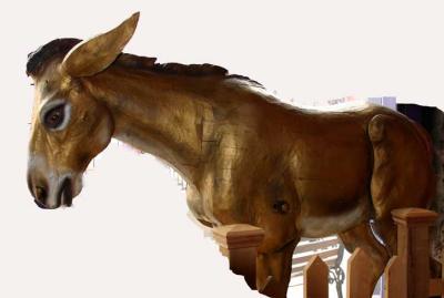 1893 Brass Donkey