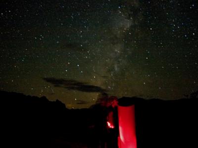 Diane beneath the Milky Way