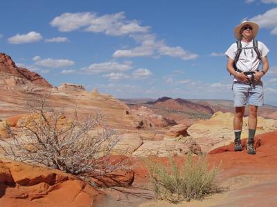 High fashion in Coyote Buttes