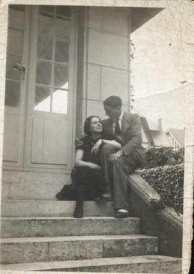 François d'Hubert et Colette Yzèbe (Senlis 1935)