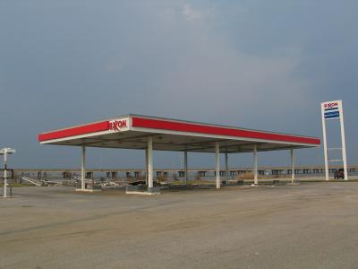Exxon station on Mobile Bay causeway
