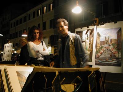 An artist and his master