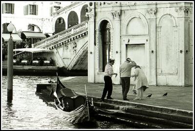 Venice, at Rialto Bridge