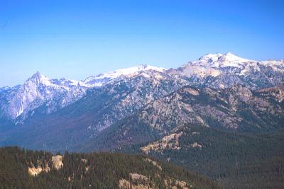 Bears Breast Mtn (left) and Mt Daniels (right)
