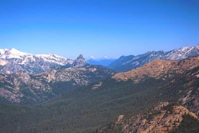 Cathedral Rock and Mt Daniels (far left)