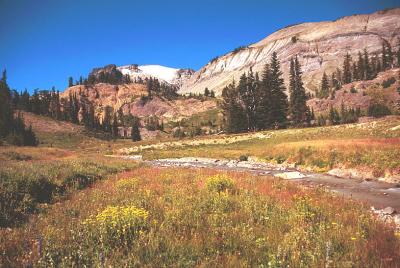 Meade glacier landscape