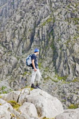 Rob with bristley ridge behind
