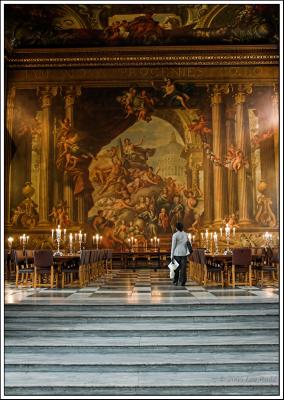 Staring in awe - painted hall