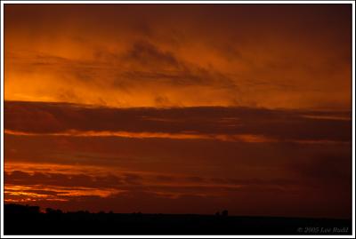Post rain sunset