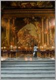 Staring in awe - painted hall