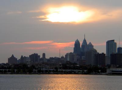 Sunset on the Delaware River