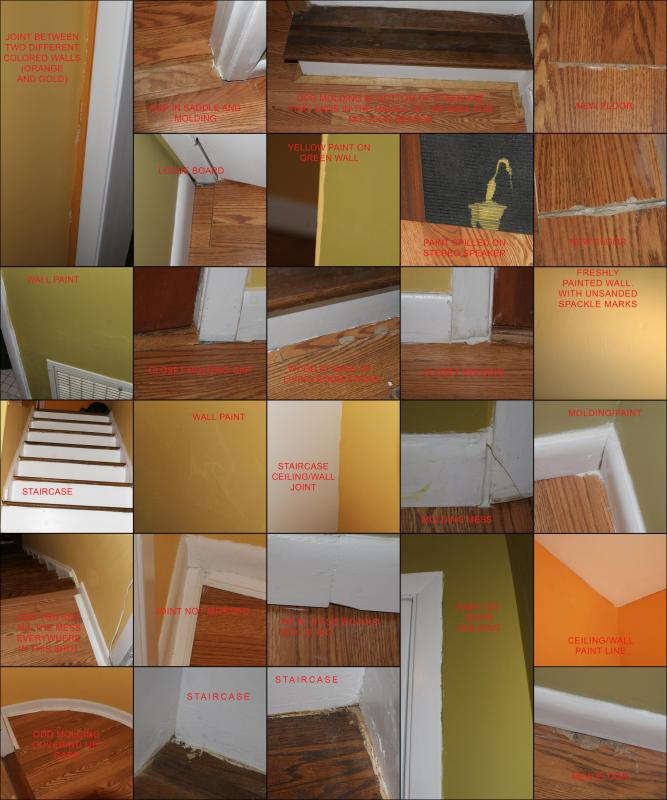 photos of paint and flooring