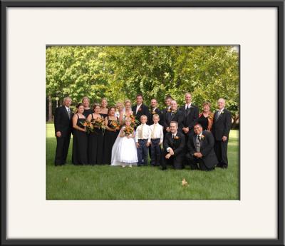 The full wedding Party & Family