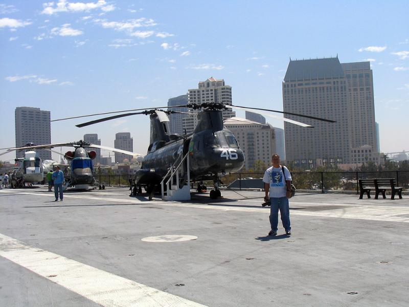 Here I am in front of an HH-46 Sea Knight